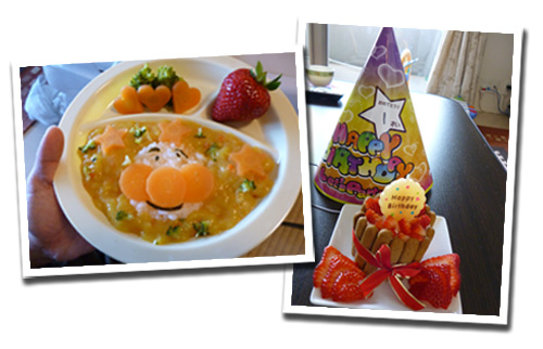 手作りケーキ